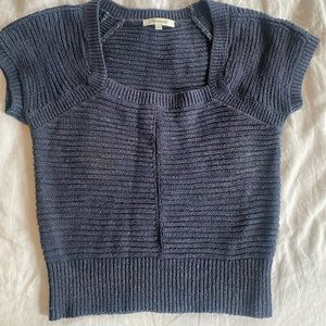 Madewell Navy Square Neck Sweater Size XS